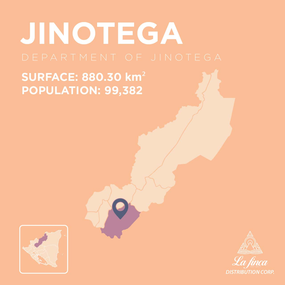 Jinotega La Finca Distribution Corp. Nicaragua Specialty Coffee